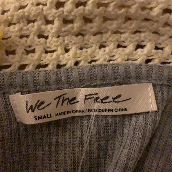 Free people feeling magical long sleeve top Gray small and medium - Picture 5 of 13